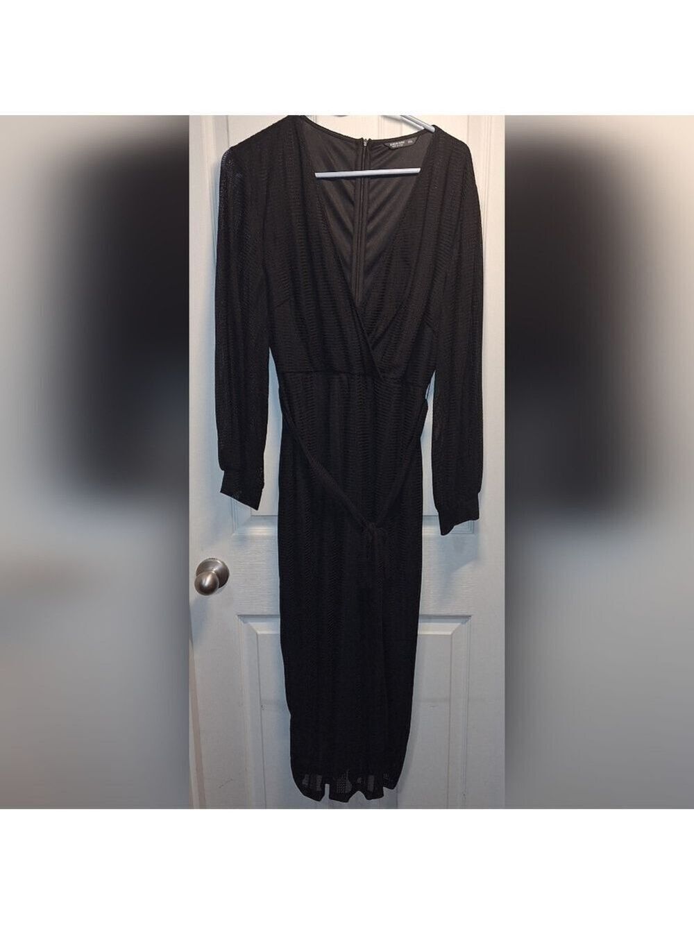 Black Long Sleeve Maxi Dress Shein Size 2X Curve